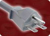 NEMA 6-15P GREY to ROJ HOME // Power Cords // High Voltage Power Cords // Straight Blade Power Cords -- 1674.158 - Image