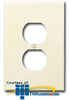 Leviton 1-Gang 1-Duplex Oversized Thermoset Wallplate - 86103 - TelephoneStuff.com