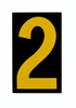 Bradylite Reflective Numbers & Letters - 5000-2 - Brady Corporation