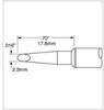 Metcal Smartheat Soldering Cartridge SSC-739A - Hoof Tip - 0.7 in Tip Length - 0.05 in Tip Width - SSC-739A - R. S. Hughes Company, Inc.