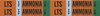 Brady B-946 Orange Pressure Sensitive Vinyl Pipe Marker - Printed Msg = LTS VAP Ammonia Low with Right Arrow - 145902 - 754473-54690 - R. S. Hughes Company, Inc.