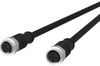 Sensor Cord, 4P M12 Jack-Jack, 1M; Connector Type A Metz Connect - 72AJ8337 - Newark, An Avnet Company