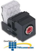 Hubbell Snap-Fit RCA Jack with 110 Punch Down - SFRC110 - TelephoneStuff.com
