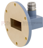 WR-137 to Type N Female Waveguide to Coax Adapter UG-344/U Round Cover Standard with 5.85 GHz to 8.2 GHz C Band in Copper, Paint - FMWCA1016 - Fairview Microwave Inc.