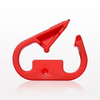 Pinch Clamp with Sidewall, Red - 13622 - Qosina Corp.