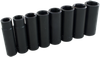 8 Pieces 6 Point Deep SAE Impact Socket Set - PL8HT - Gray Tools Canada Inc.