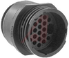 Connector; 22; Receptacle; Wire; 23; All Plastic; 1-3/8 - 18 UNEF-2A; Black - 70082991 - Allied Electronics, Inc.