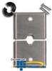 Leviton 302 S/S Single Gang Split Plate (.406 Round Hole) - S751-N - TelephoneStuff.com