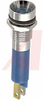 Indicator,Pnl-Mnt;LED;Blue;60mcd;9.5mmDia;24VDC;Solder/QC ;Satin Chrome (Bezel) - 70011595 - Allied Electronics, Inc.