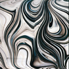 Black/White/Clear Baroque Glass -- BR/6000 - Image