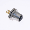 MDC (M12) Female Receptacle - MDC-6FR-BM-PCB - Mencom Corporation