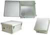 18x16x08 Fiberglass Reinf Polyester FRP Weatherproof Outdoor IP66 NEMA 4 Enclosure, Terminal Block Drilled Mount 12 VDC Gray - TEF181608-500 - Transtector Systems, Inc.