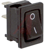 Switch, Rocker; Miniature Power; D Series - 10 Amp @ 125 VAC; SPST; On-None-Off - 70128715 - Allied Electronics, Inc.