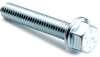 1/4-20 x 1" Gr. 8 Hex Flange Machine Screw, Serrated, Non-Indented Head, Trivalent -- BS8FLT02001020T - Image
