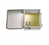 14x12x07 Fiberglass Reinf Polyester FRP Weatherproof Outdoor IP66 NEMA 4 Enclosure, Terminal Block Drilled Mount 12VDC Gray - TEF141207-500 - Transtector Systems, Inc.