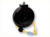 NEMA 5-15P YELLOW to NEMA 5-15R Q-LOCK CLEAR WITH LED HOME // Featured Products -- QL1000-25YLW