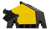 Left Turn for YJ3-225-Y/B 3-Channel Yellow Jacket® Cable Protector - YJ3TL-225-Y/B - YJ3TL-225-Y/B - Checkers