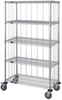 3 Sided Cart, 5 Wire Shelves; Height Quantum Storage - 42AC5114 - Newark, An Avnet Company