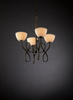 POR-8910-35-PLET-DBRZ Mid. Chandeliers-Glass Up - 494754 - Capital Lighting, Inc.