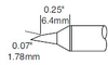 Metcal Smartheat Soldering Cartridge STTC-147P-PK - Bevel Tip - 0.25 in Tip Length - 0.07 in Tip Width - METCAL STTC-147P-PK - R. S. Hughes Company, Inc.