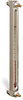 Aluminum Liquid Level Gage with Card Thermometer and Shut-off, 12” Centerline, 1/2