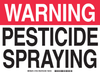 Brady B-555 Aluminum Rectangle White Pesticide Use, Spraying & Storage Sign - 12 in Width x 9 in Height - 17534 - 754473-16445 - R. S. Hughes Company, Inc.
