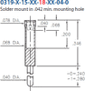 Receptacle With A Standard Tail -- 0319-0-15-01-18-01-04-0 - Image