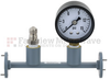 WR-22 Waveguide Pressurizing Section 4.25 Inch Length with UG-383/U Round Cover Flange from 33 GHz to 50 GHz -- FMWSP1000 - Image