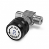 Male Quick-test x female Quick-test in-line vent valve, S.S. -- QTHA-TVLS-HC