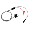 Stacking Double Banana Plug to XK Mini-Hook and Miniature Alligator, Twisted Pair Test Cable - 3051XK - E-Z-HOOK, a division of Tektest, Inc.