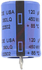Capacitor, Al Electrolytic;120uF;Snap-In;Radial;+/-20%;Case H02;450VDC;22mmDia. -- 70190401