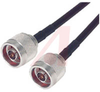 Assembly, Coaxial Cable; 10 ft.; 19 AWG; RG223/U; Black Jacket - 70126105 - Allied Electronics, Inc.