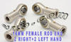 4 Female Rod End 14mm PHS14 2 Right Hand and 2 Left Hand -- PHS14