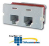 Legrand - Ortronics Two Port , USOC RJ25C, 180&deg; - OR-60900015 - TelephoneStuff.com
