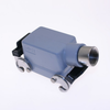 Standard, Rectangular Hood, size 66.4, Double Latch, Side .75-NPT cable entry - CHOT-50.5X - Mencom Corporation
