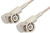 BNC Male Right Angle to BNC Male Right Angle Cable 24 Inch Length Using RG316 Coax - PE3842-24 - Pasternack
