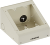 Dual-Gang Table Top Wallplate Box, White - WP-T2GW - Black Box