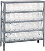Open Shelving, 5Shelves, 32Bins, Clear; Shelving Unit Type Quantum Storage - 42AC9044 - Newark, An Avnet Company