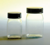 Clear PVC Square Wide Mouth Bottles w/ Screw Caps - 301925SP - SKS Science Products