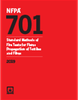 NFPA 701, Standard Methods of Fire Tests for Flame Propagation of Textiles and Films