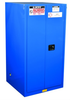 Justrite Sure-Grip EX 60 gal Blue Hazardous Material Storage Cabinet - 34 in Width - 65 in Height - 697841-15471 - 697841-15471 - R. S. Hughes Company, Inc.