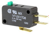 MICRO SWITCH V7 Series Miniature Basic Switch, Single Pole Double Throw Circuitry, 100 mA at 125 Vac, Pin Plunger Actuator, 0,74 N [2.7 oz] Maximum Operating Force, Gold Contacts, Quick Connect Termin - V7-2S17D8 - Honeywell Sensing & IoT