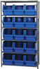 Open Shelving, 6Shelves, 15Bins, Blue; Shelving Unit Type Quantum Storage - 44AC5683 - Newark, An Avnet Company