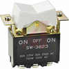 Switch, Rocker/Paddle, DPDT, 30 Amp, ON-OFF-ON - 70192260 - Allied Electronics, Inc.