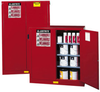 Justrite Sure-Grip EX 60 gal Yellow Hazardous Material Storage Cabinet - 43 in Width - 65 in Height - 697841-11380 - 697841-11380 - R. S. Hughes Company, Inc.