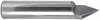 Carbide Blanks -- HALF ROUND 60° CONICAL BLANKS - RELIEVED FOR RIGHT HAND CUT - Image