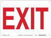 RED/WHT SUSTAINABLE EXIT SIGN - 118134 - Brady Corporation