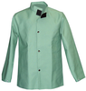 Chicago Protective Apparel Green Large FR-7A Cotton/Proban Welding & Heat-Resistant Coat - 30 in Length - 600-GW-315 LG -- 600-GW-315 LG - Image