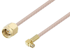 SMA Male to Push-On SMP Female Right Angle Cable 12 Inch Length Using RG316 Coax - PE3W05274-12 - Pasternack