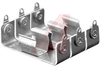 Battery Holder; AA; 0.531/0.565 in. O.D; Aluminum; Screw Mount; 3; Eyelet - 70182567 - Allied Electronics, Inc.